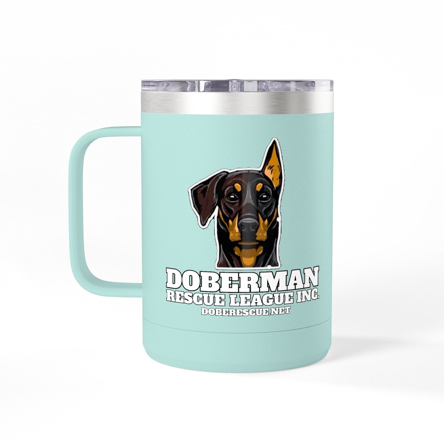 Doberman Rescue League 15oz Insulated Coffee Tumbler