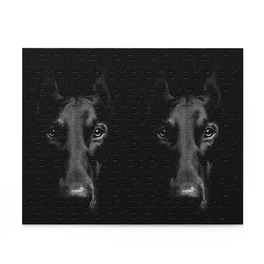 Human Mental Stimulation 1 Puzzle Black Lab Portrait Puzzle 1 Jigsaw (120/252/500 Pieces)