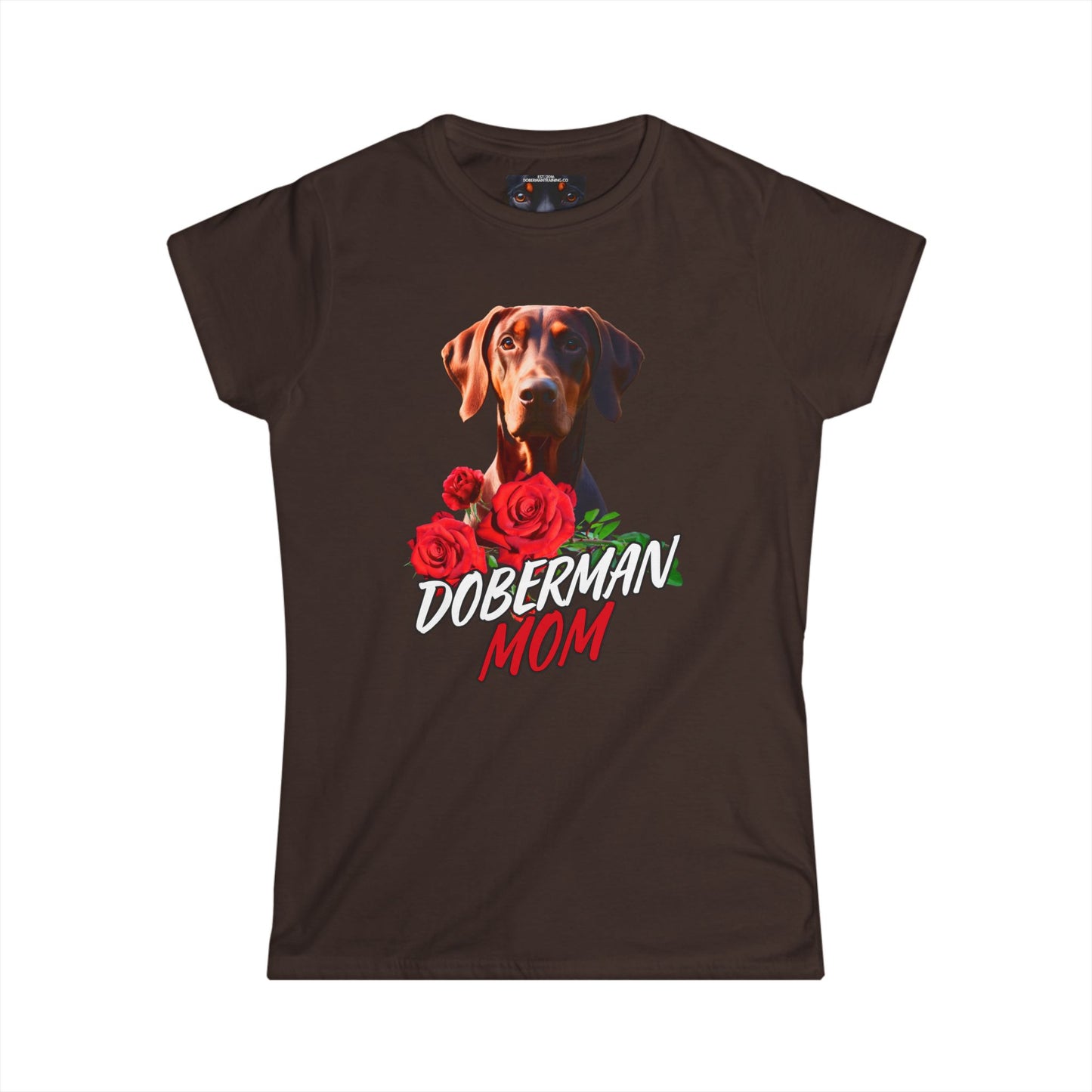 Doberman Mom 3 Women's Softstyle Tee