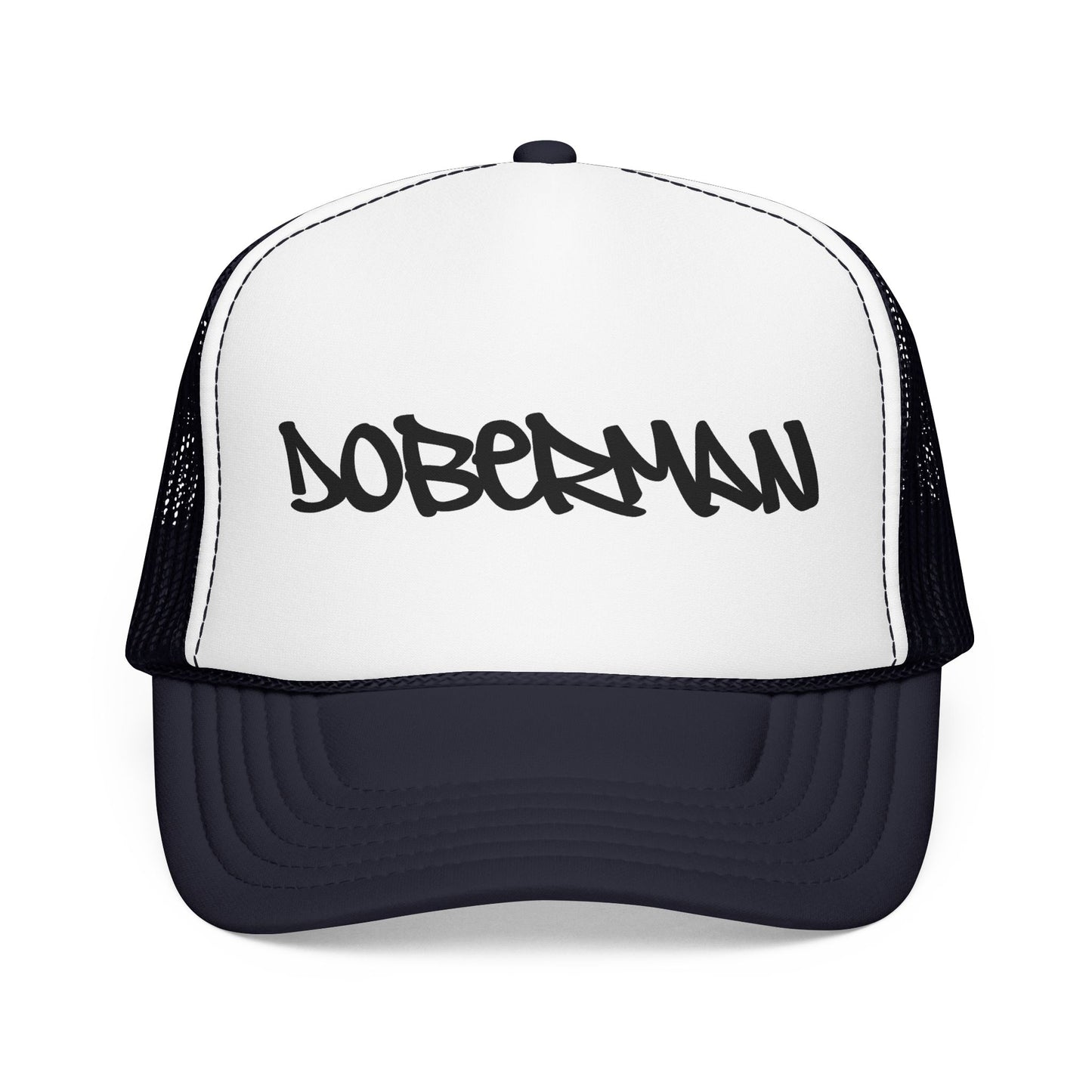 Doberman Graffiti Foam Trucker Hat Made in USA