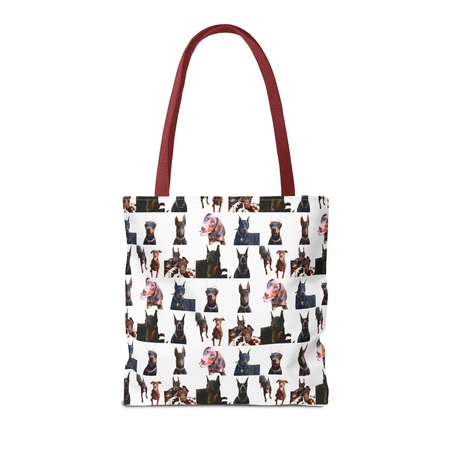Edition 10 Doberman Model Pattern White Tote Bag
