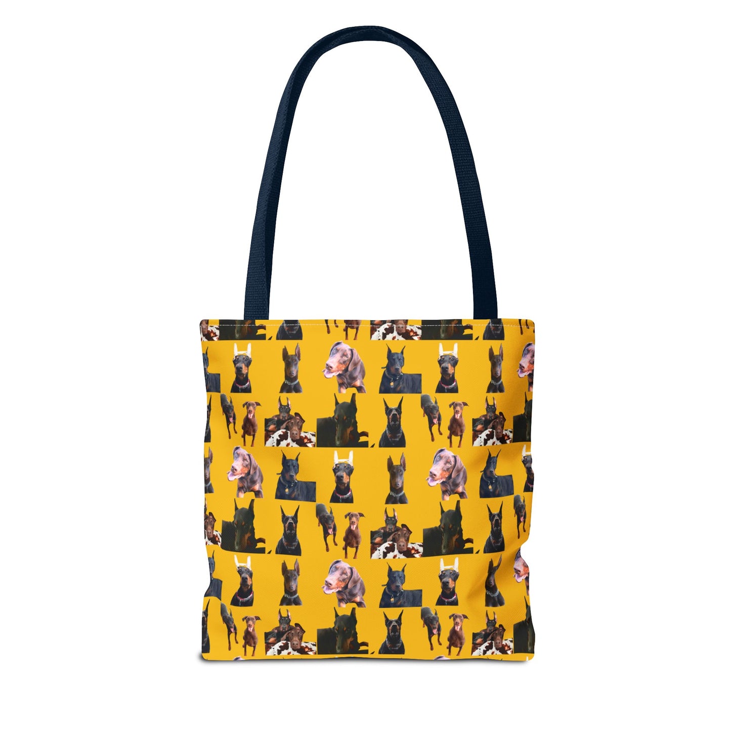 Edition 10 Doberman Model Pattern Yellow Tote Bag