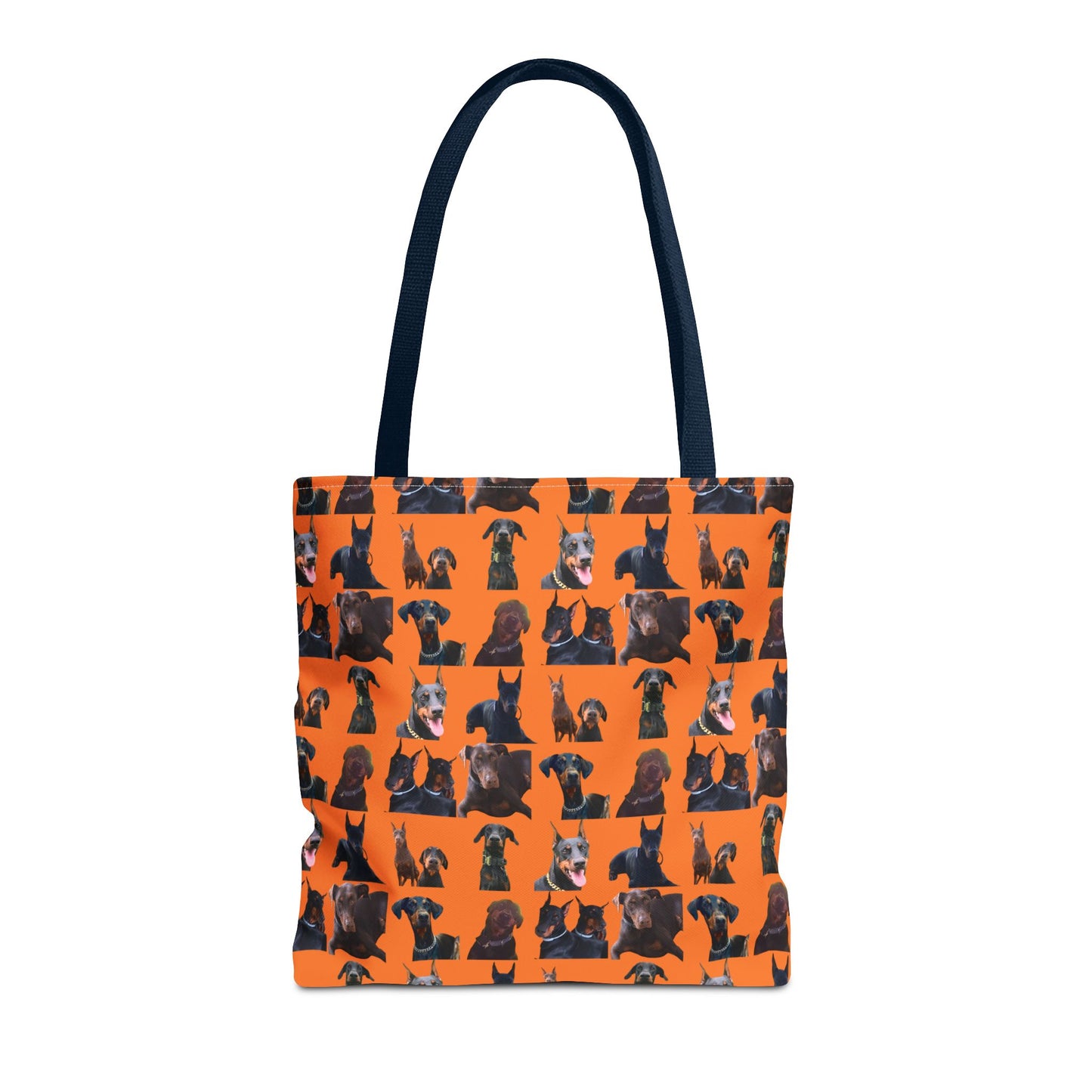 Edition 5 Doberman Model Pattern Orange Tote Bag