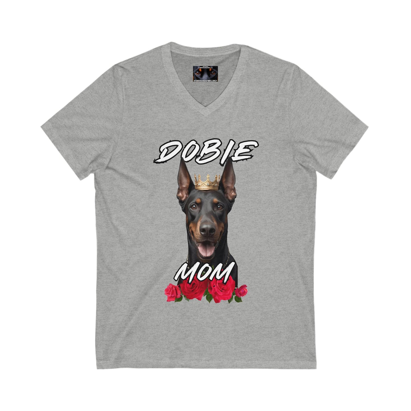 Dobie Mom 1.1 Private Label Unisex Jersey Short Sleeve V-Neck Tee