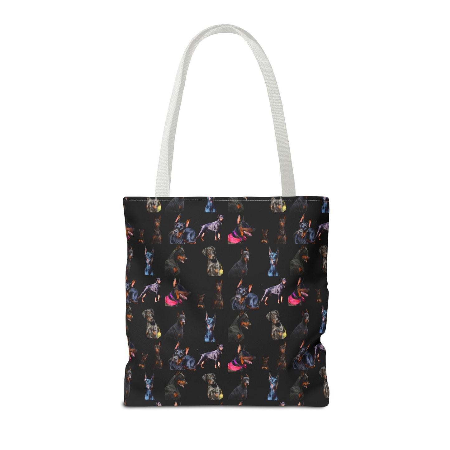 Edition 7 Doberman Model Pattern Black Tote Bag