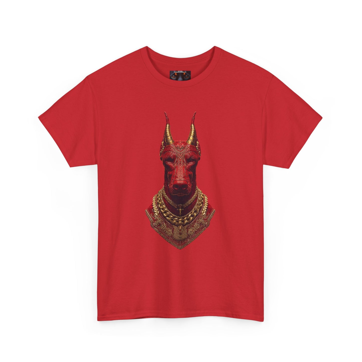 Doberman Goat 4 Private Lable Unisex Heavy Cotton Tee