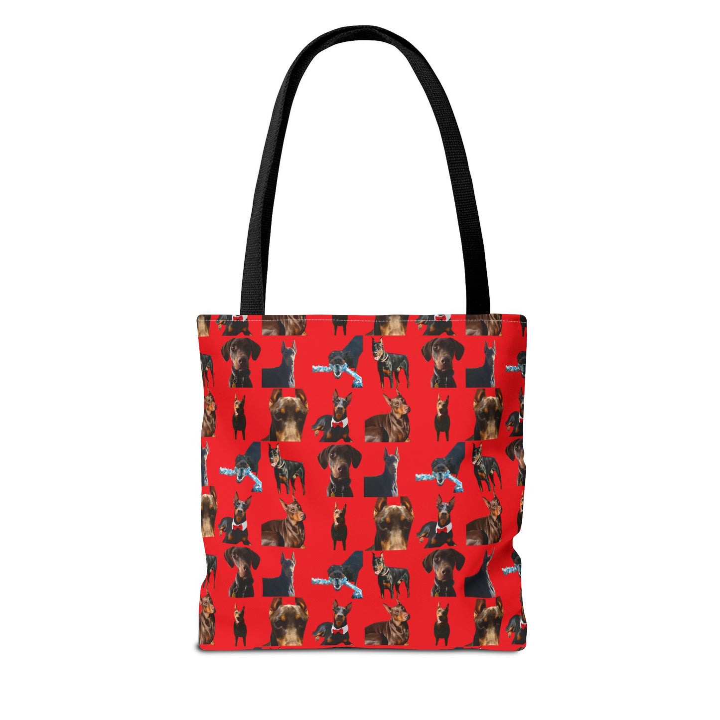 Edition 1 Doberman Model Pattern Red Tote Bag