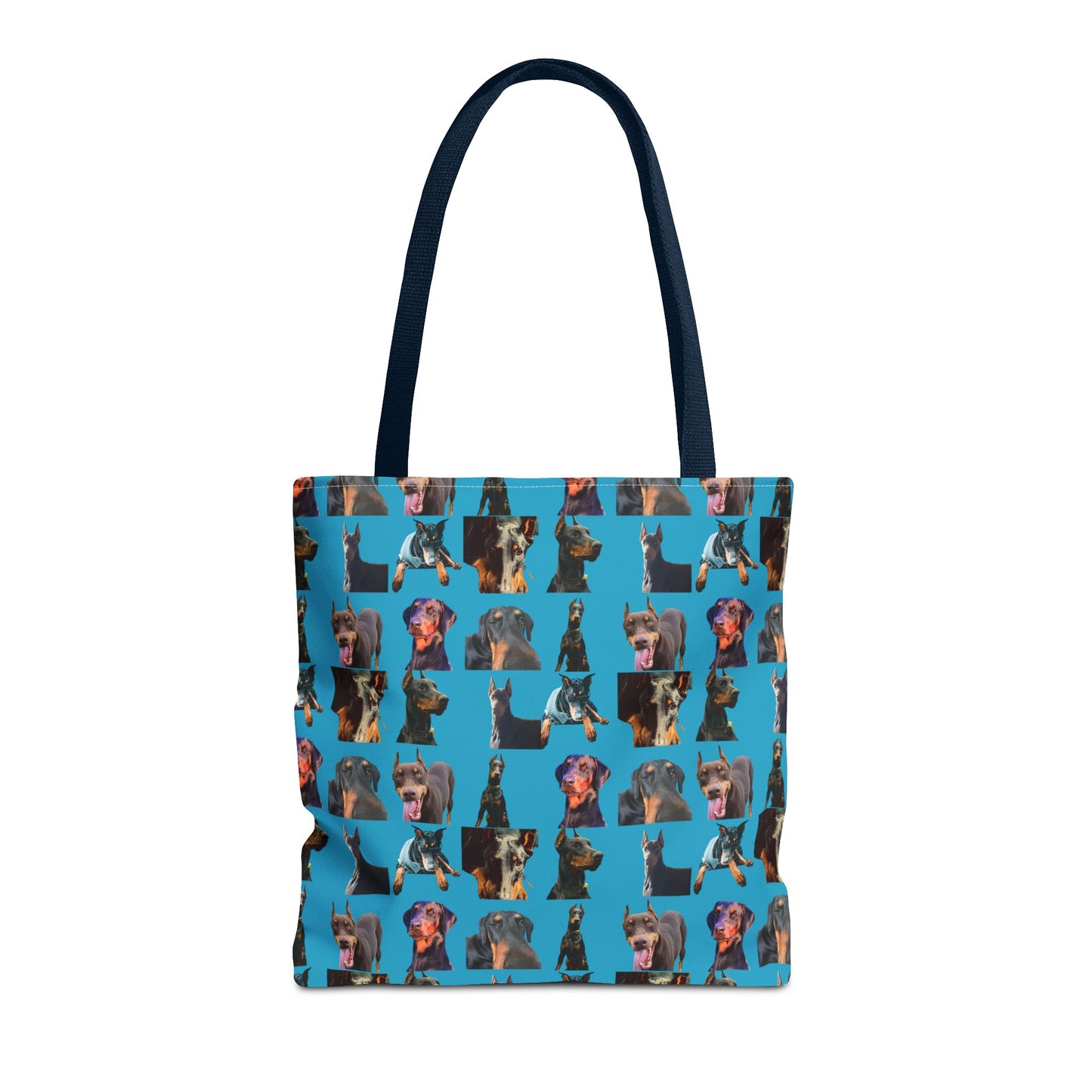 Edition 3 Doberman Model Pattern Turquoise Tote Bag