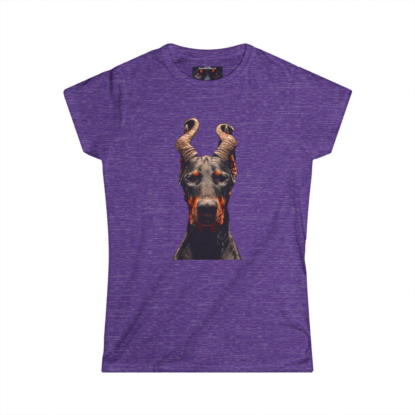 Doberman Goat 1 Women's Softstyle Tee