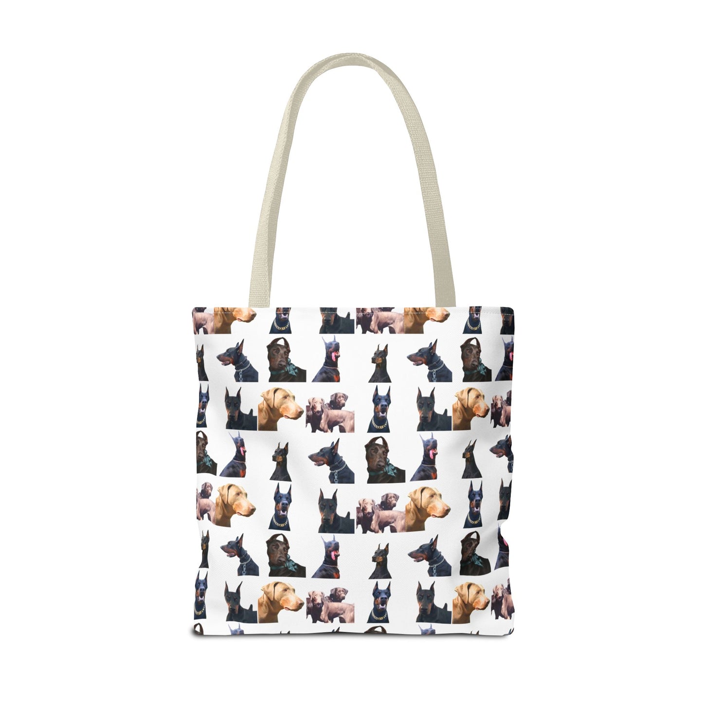 Edition 8 Doberman Model Pattern White Tote Bag