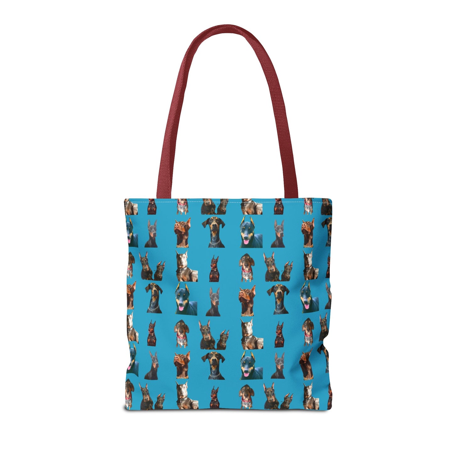 Edition 4 Doberman Model Pattern Turquoise Tote Bag