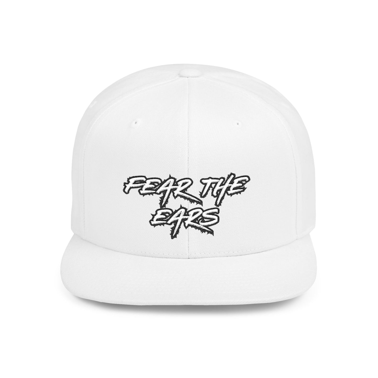 Ears 1 Embroidered Flat Bill Snapback