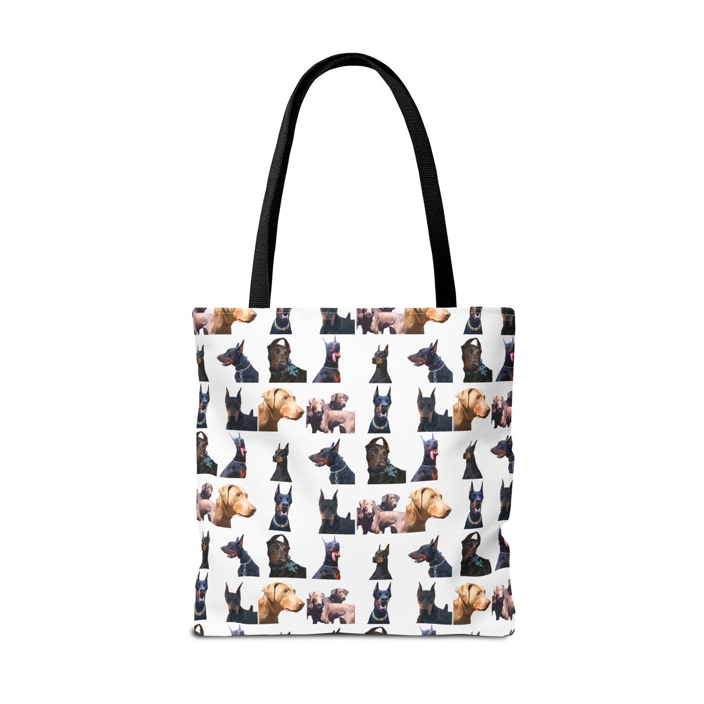 Edition 8 Doberman Model Pattern White Tote Bag