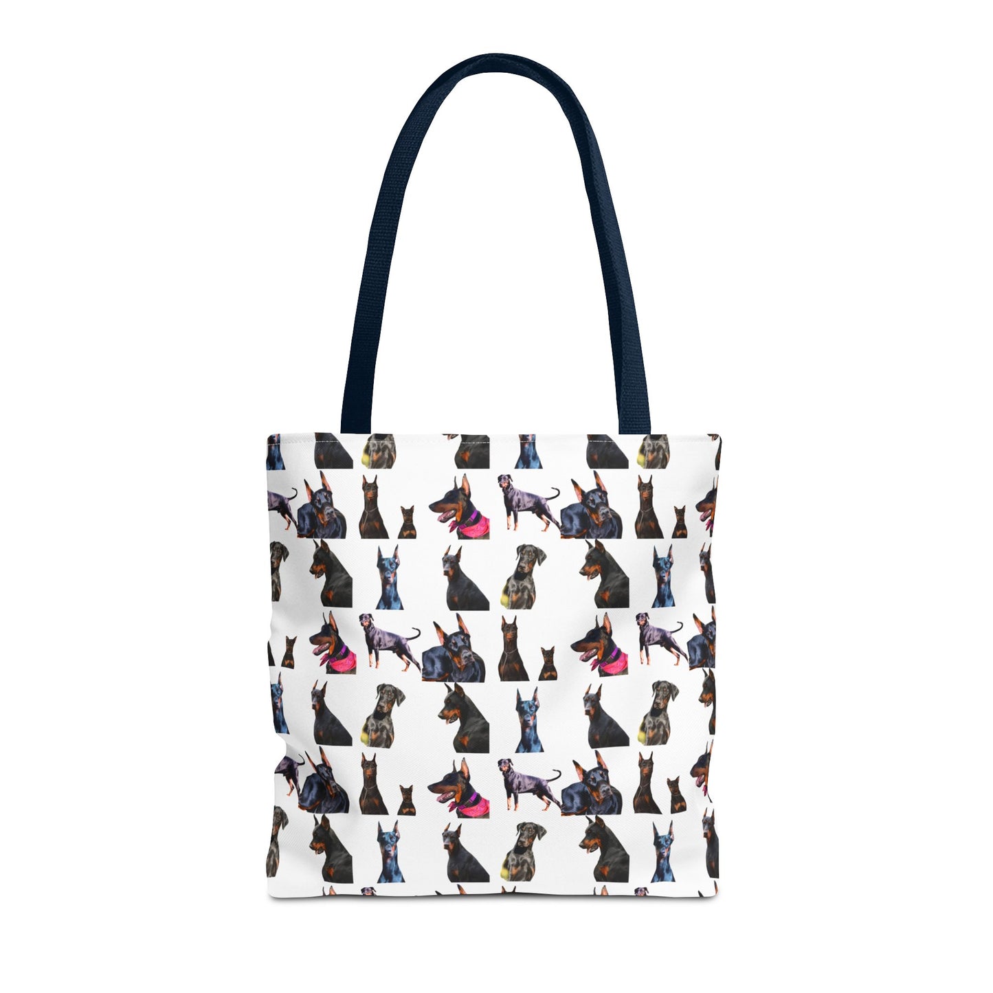 Edition 7 Doberman Model Pattern White Tote Bag