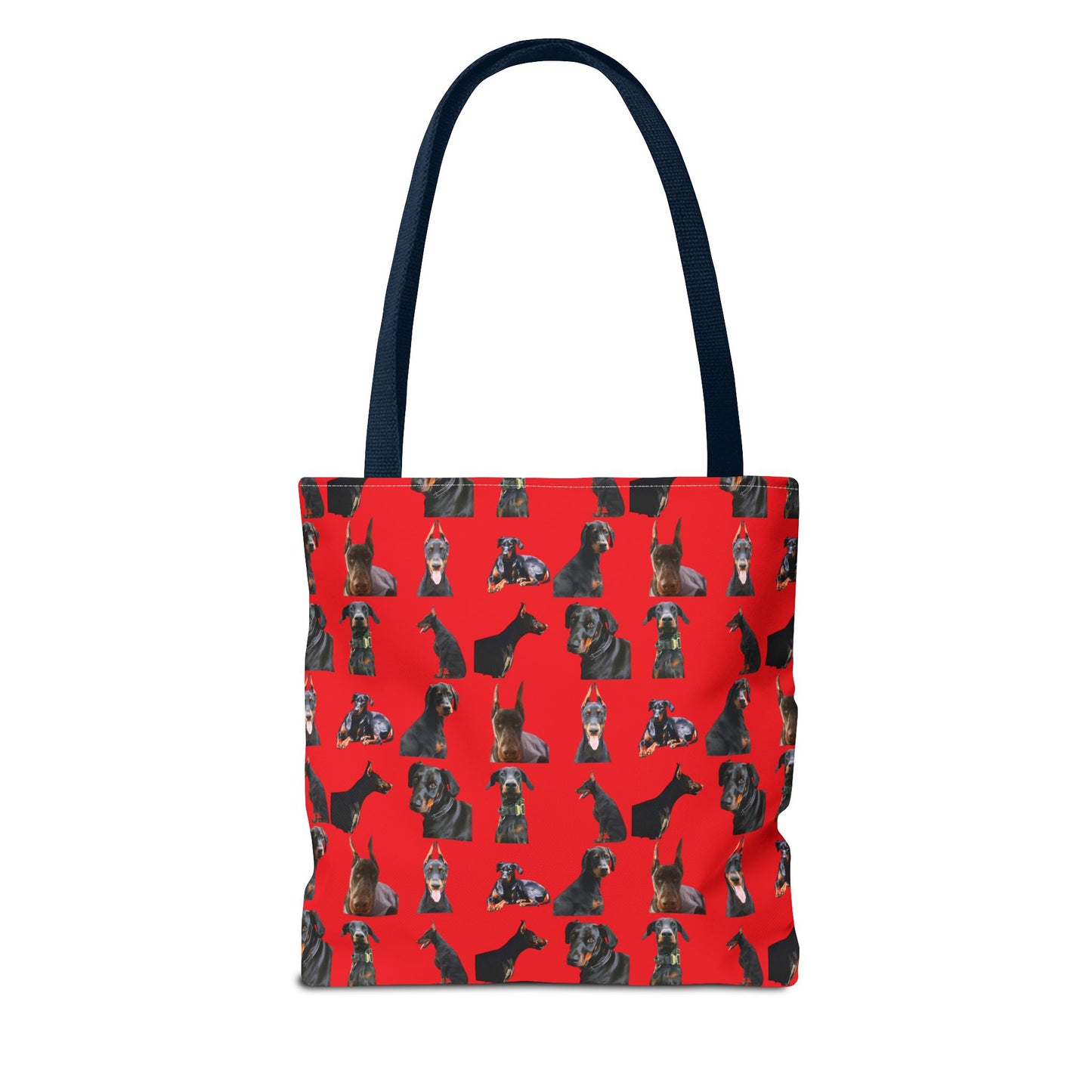 Edition 6 Doberman Model Pattern Red Tote Bag