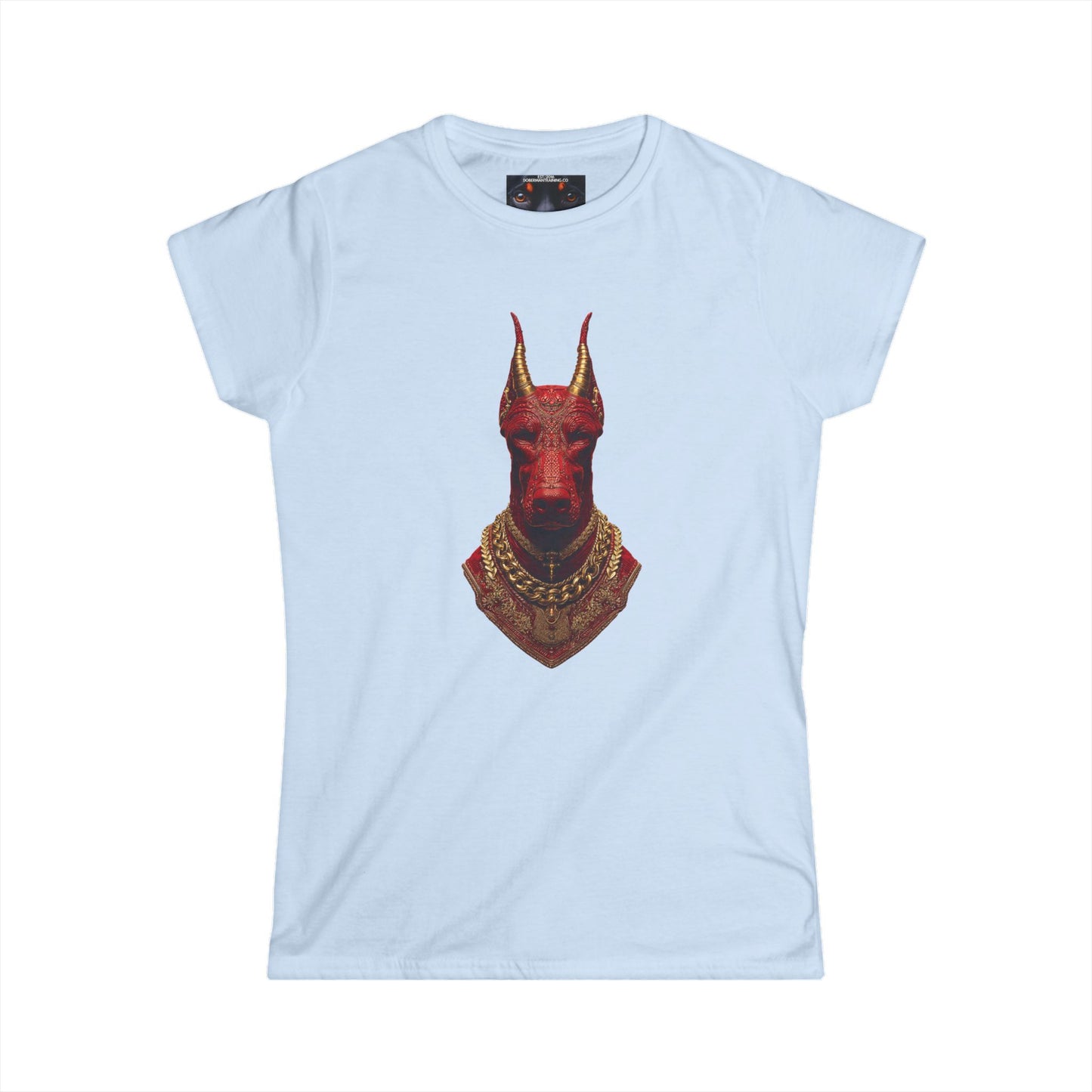 Doberman Goat 3 Women's Softstyle Tee