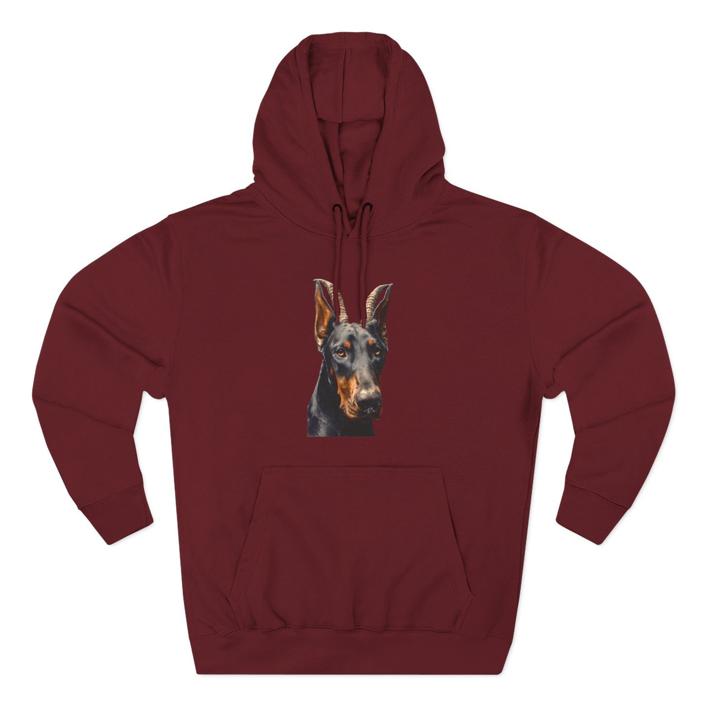 Doberman Goat 2 Fleece Hoodie