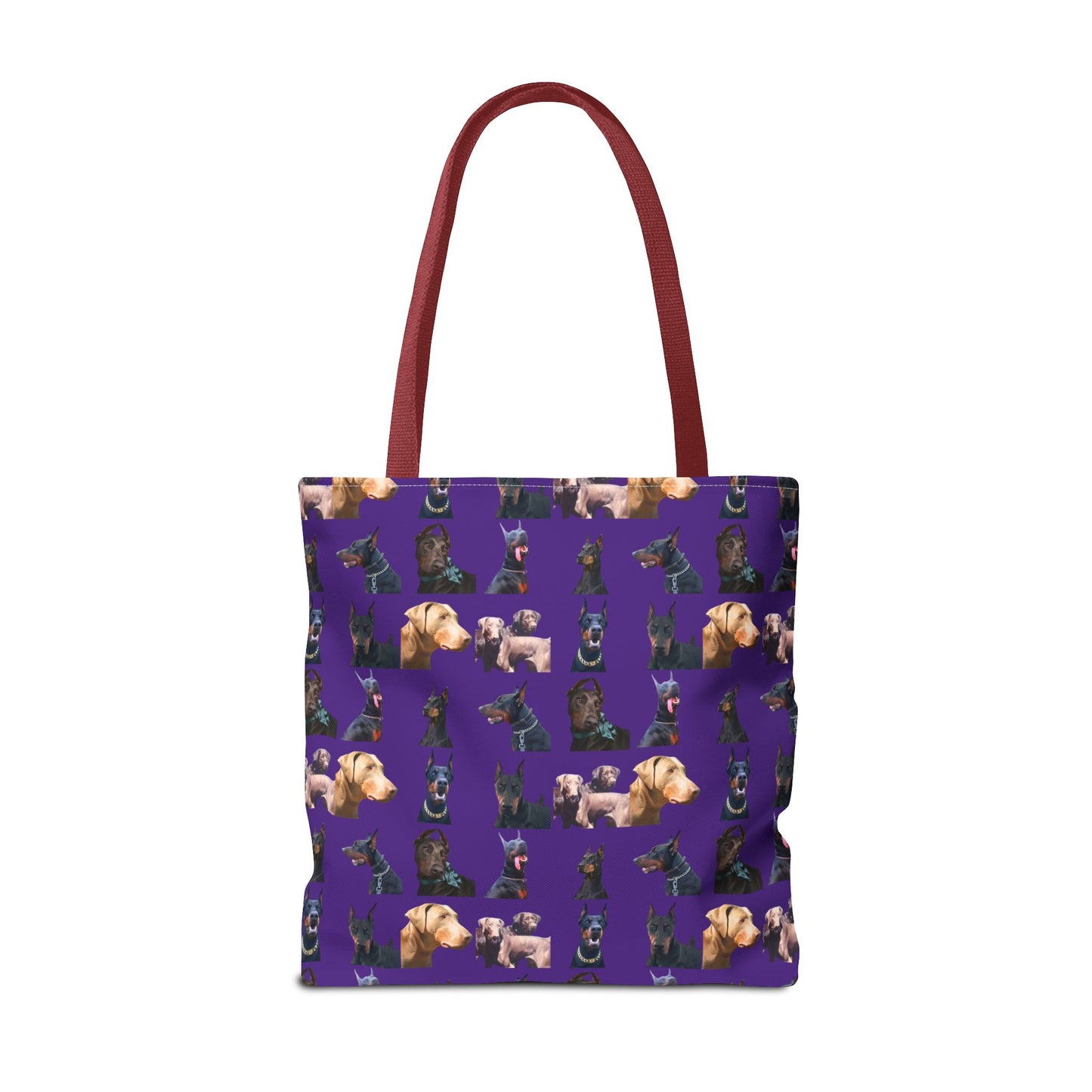Edition 8 Doberman Model Pattern Purple Tote Bag