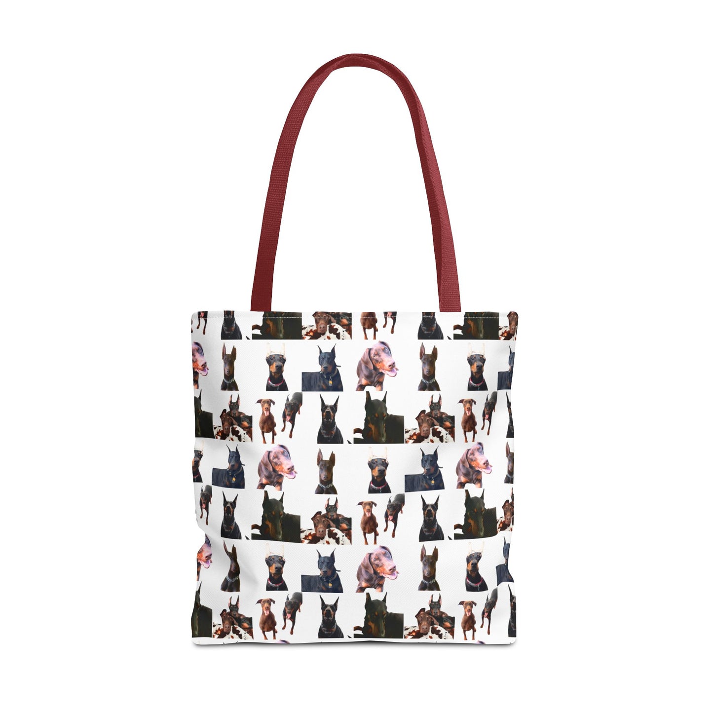 Edition 10 Doberman Model Pattern White Tote Bag