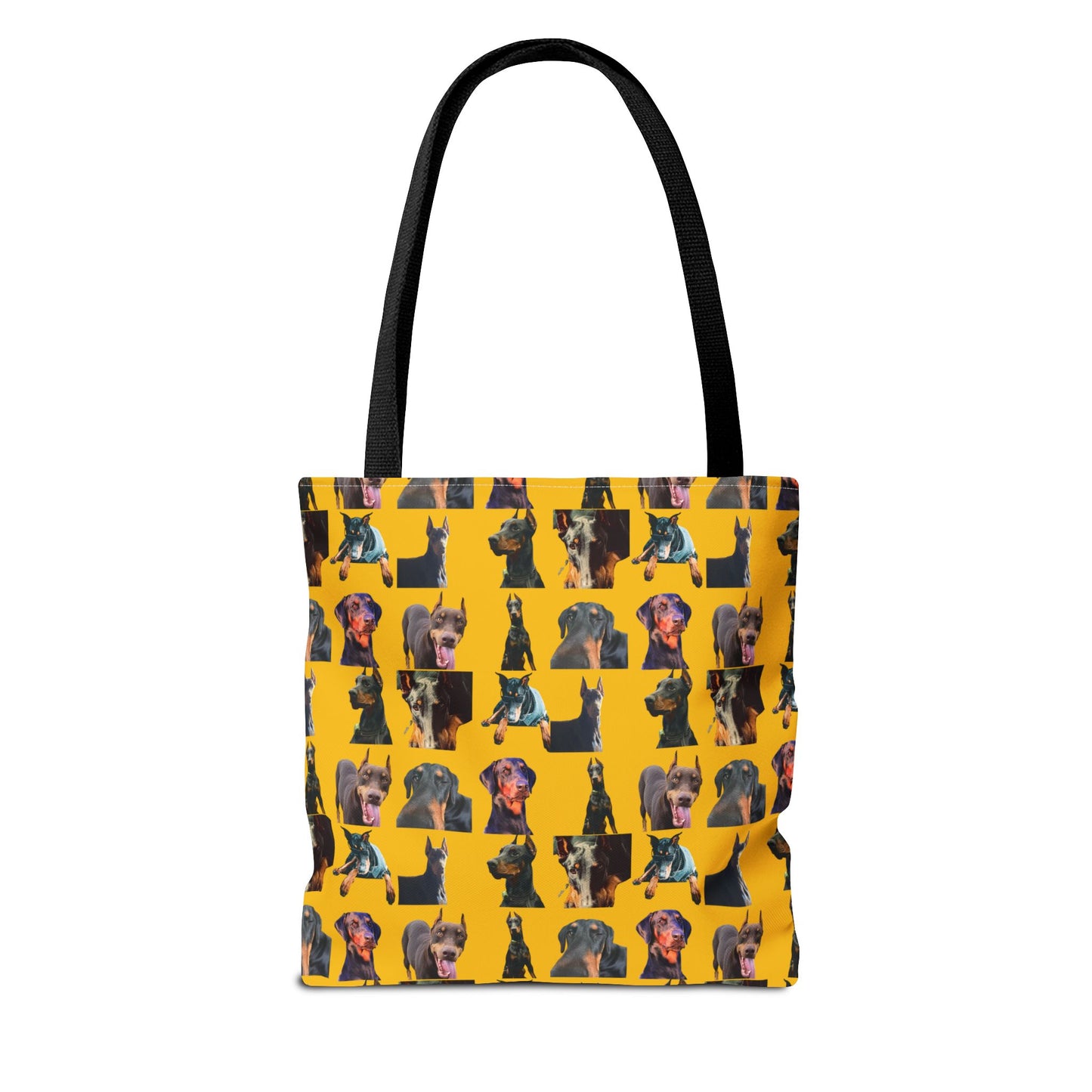 Edition 3 Doberman Model Pattern Yellow Tote Bag