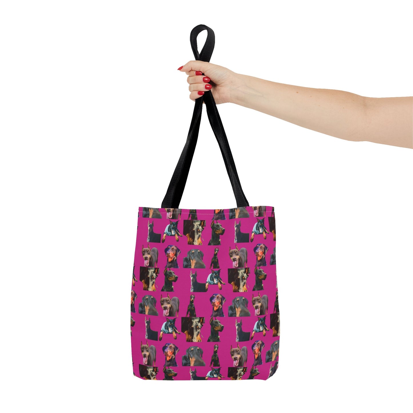 Edition 3 Doberman Model Pattern Pink Tote Bag