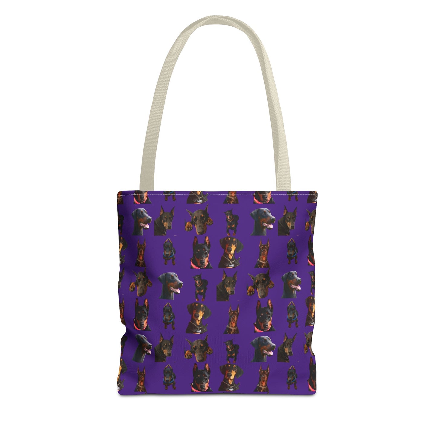 Edition 2 Doberman Model Pattern Purple Tote Bag