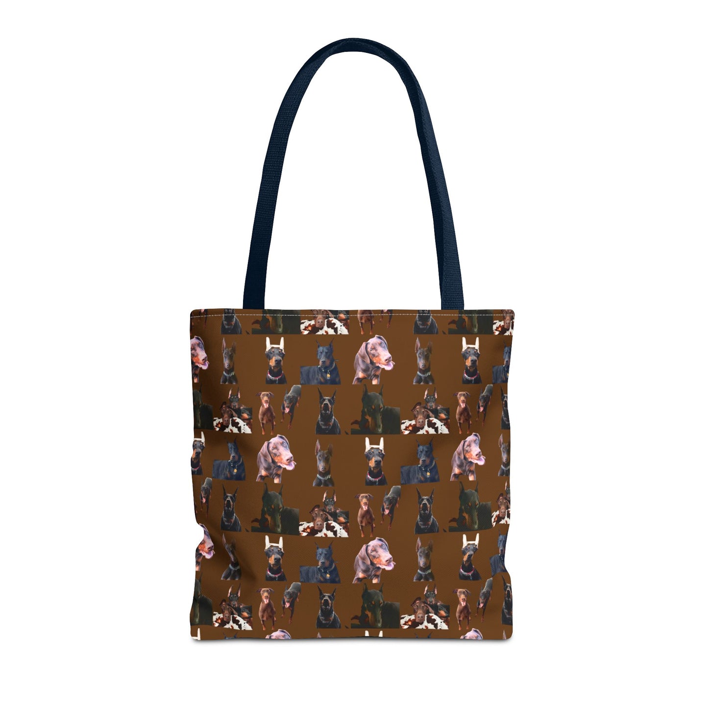 Edition 10 Doberman Model Pattern Brown Tote Bag