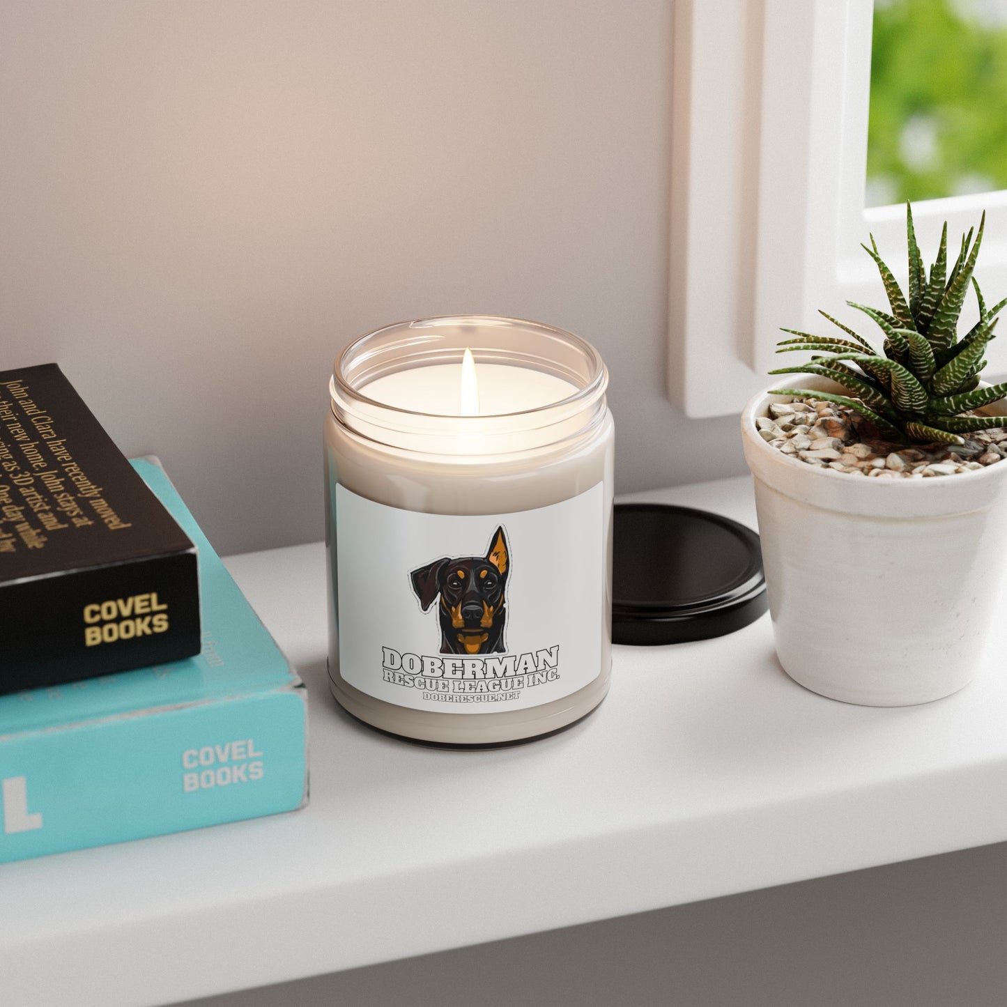 Doberman Rescue League Scented Soy Candle, 9oz