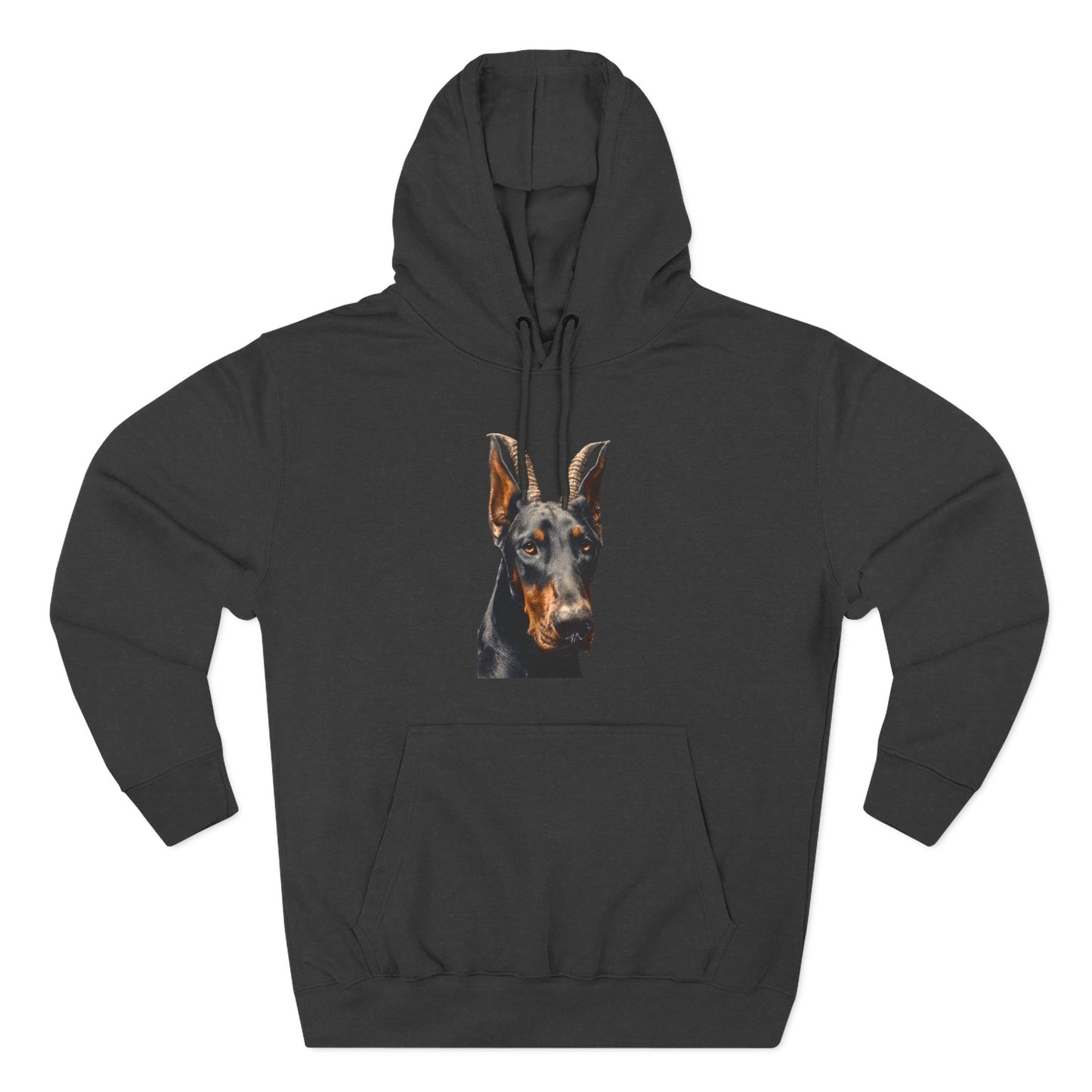 Doberman Goat 2 Fleece Hoodie