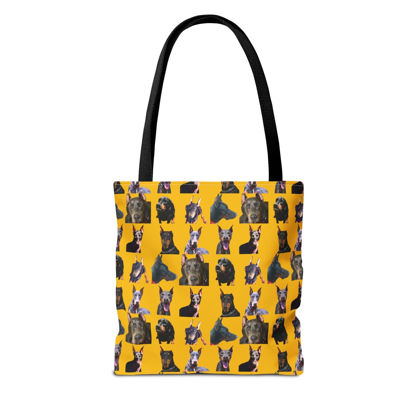 Edition 11 Doberman Model Pattern Yellow Tote Bag