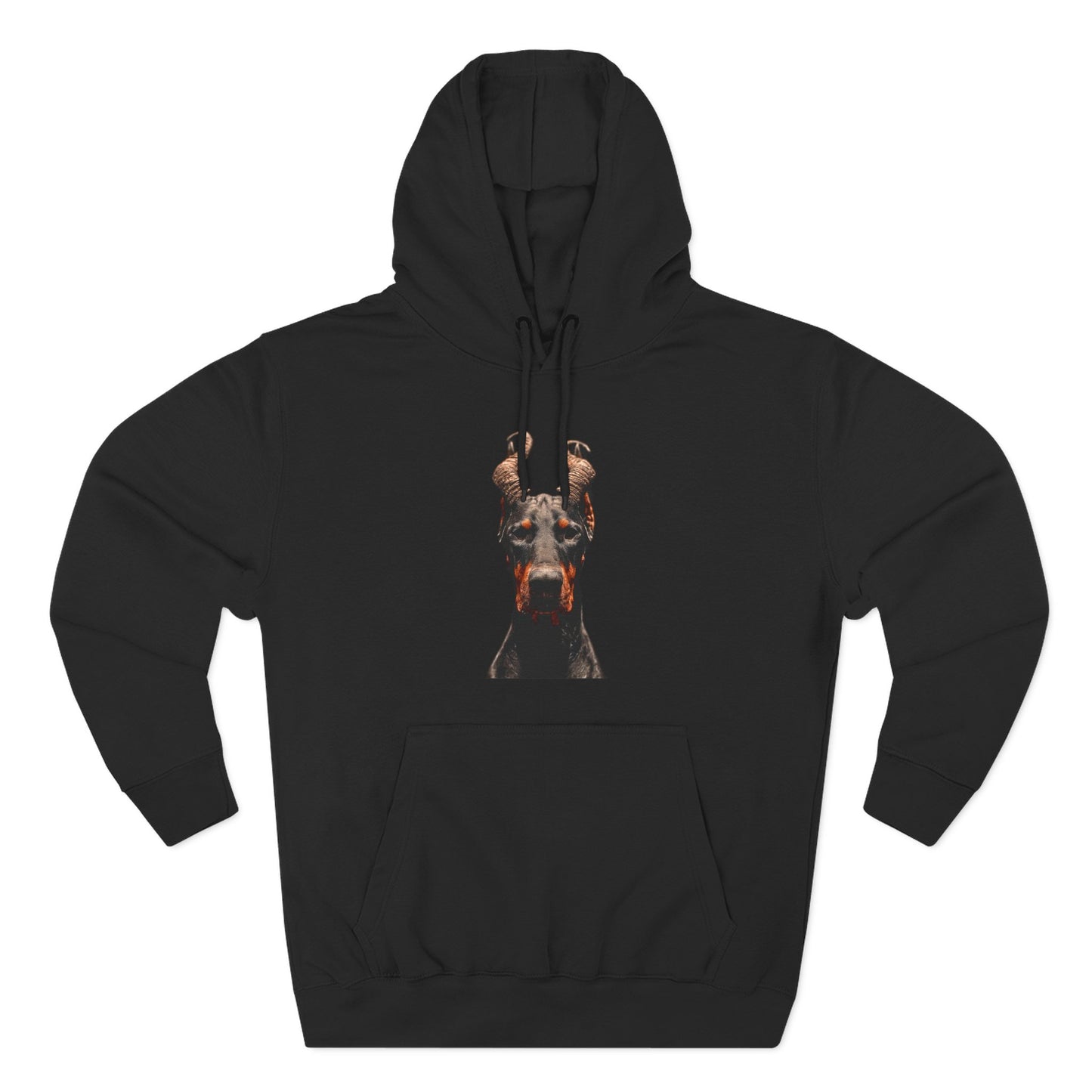 Doberman Goat 1 Fleece Hoodie