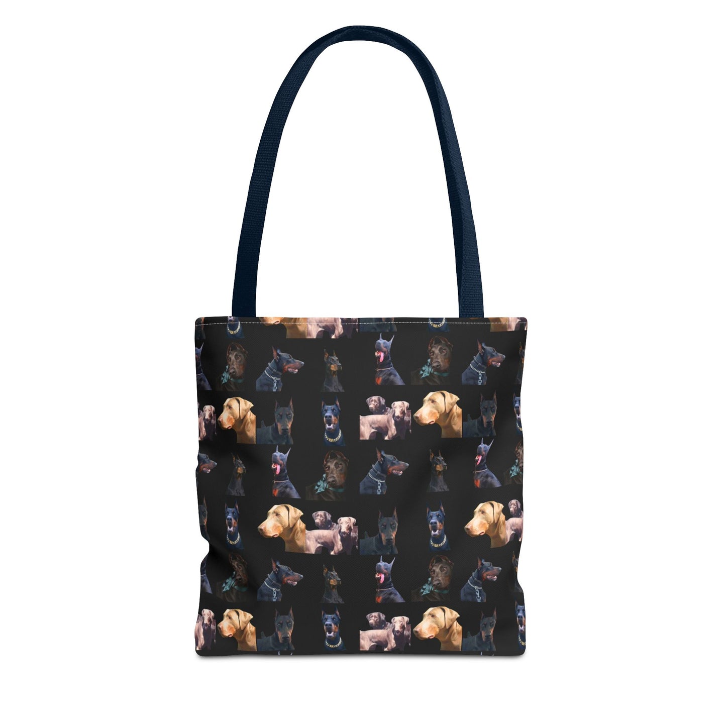 Edition 8 Doberman Model Pattern Black Tote Bag