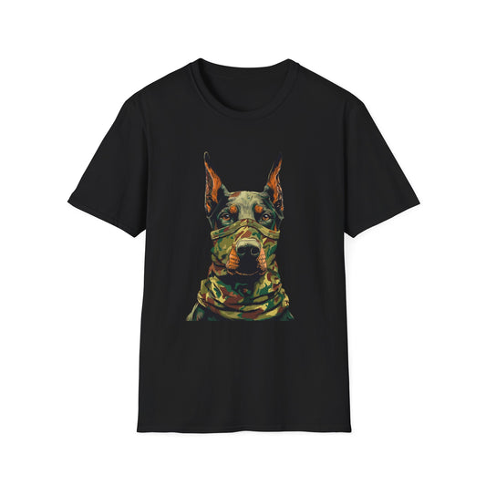 Doberman 4 Portrait T‑Shirt