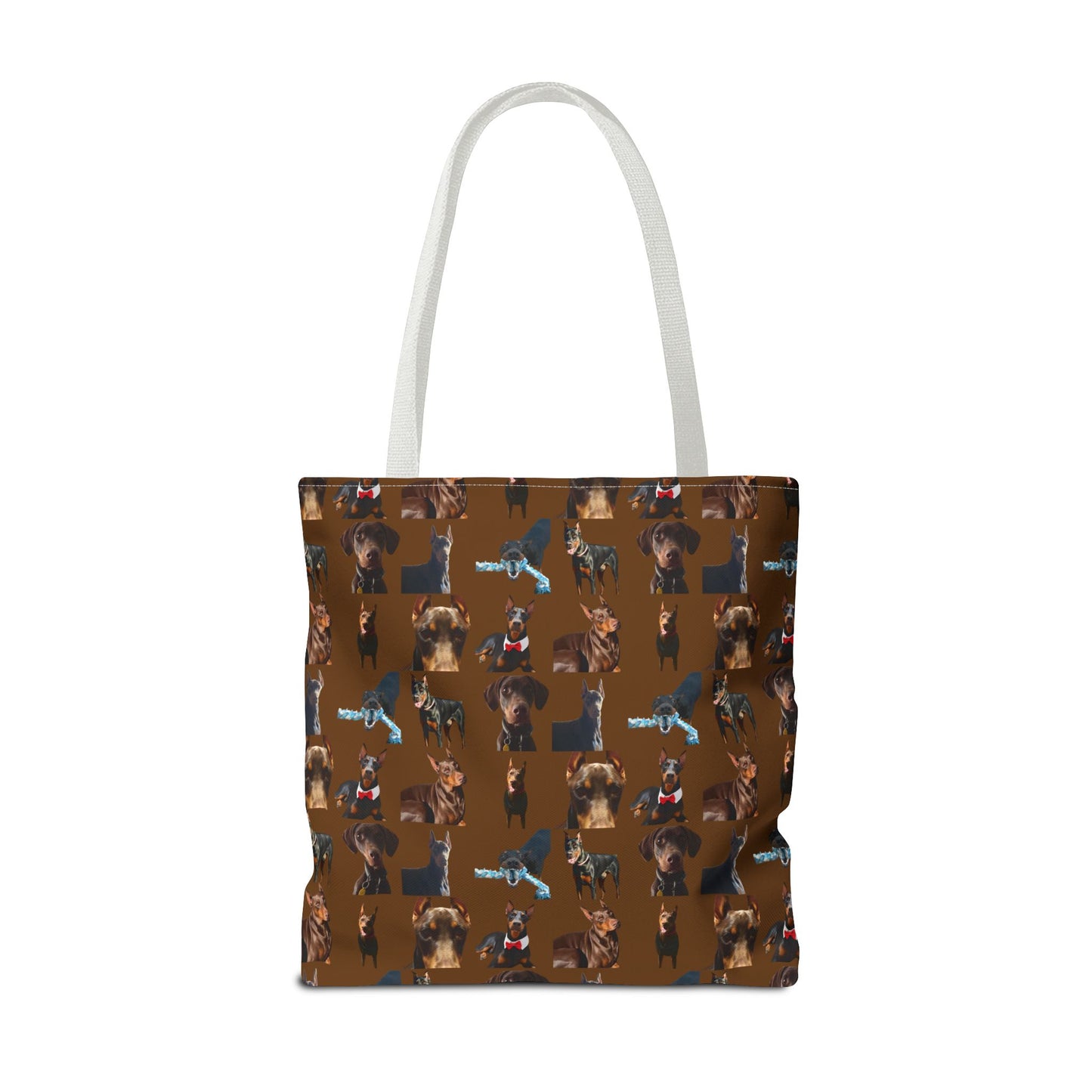 Edition 1 Doberman Model Pattern Brown Tote Bag