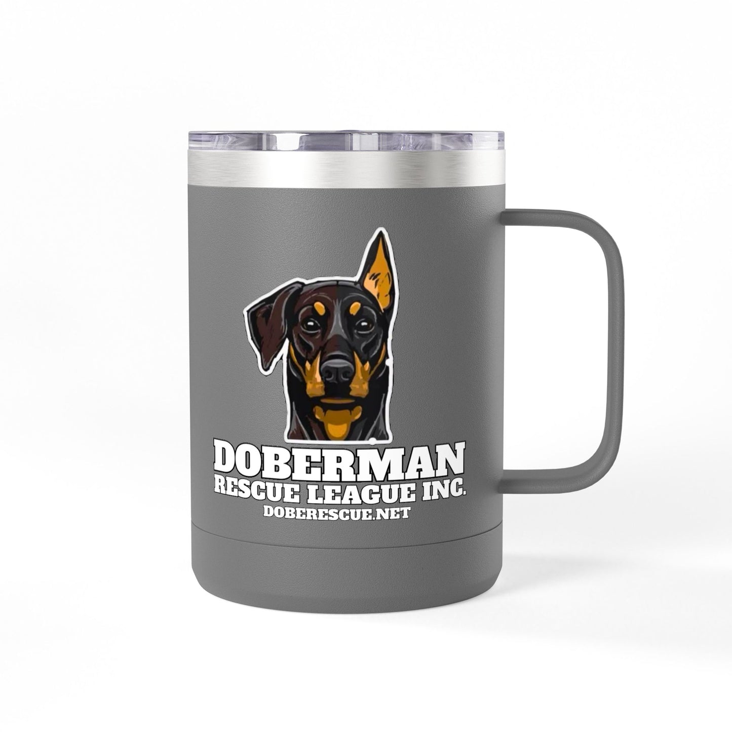 Doberman Rescue League 15oz Insulated Coffee Tumbler