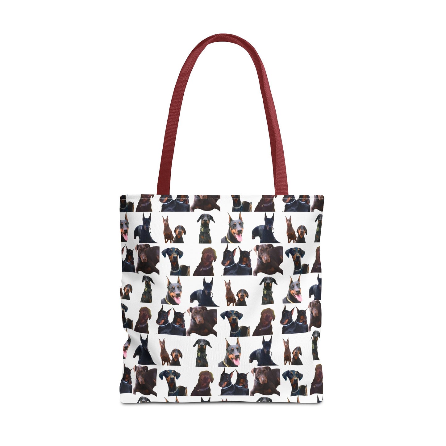Edition 5 Doberman Model Pattern White Tote Bag
