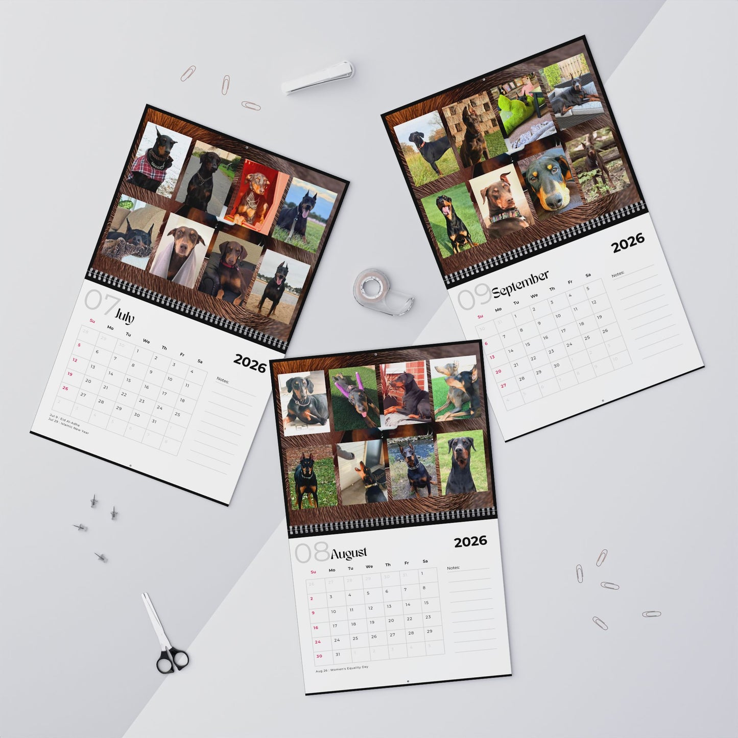 Edition 8 2026 Doberman Calendars