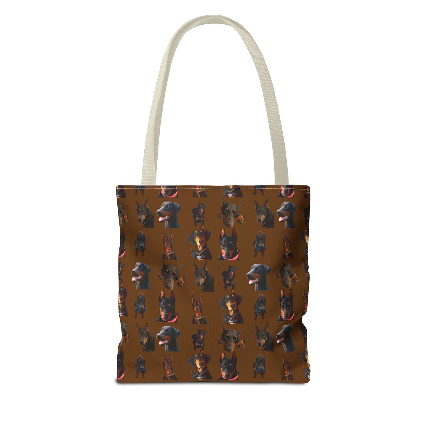 Edition 2 Doberman Model Pattern Brown Tote Bag