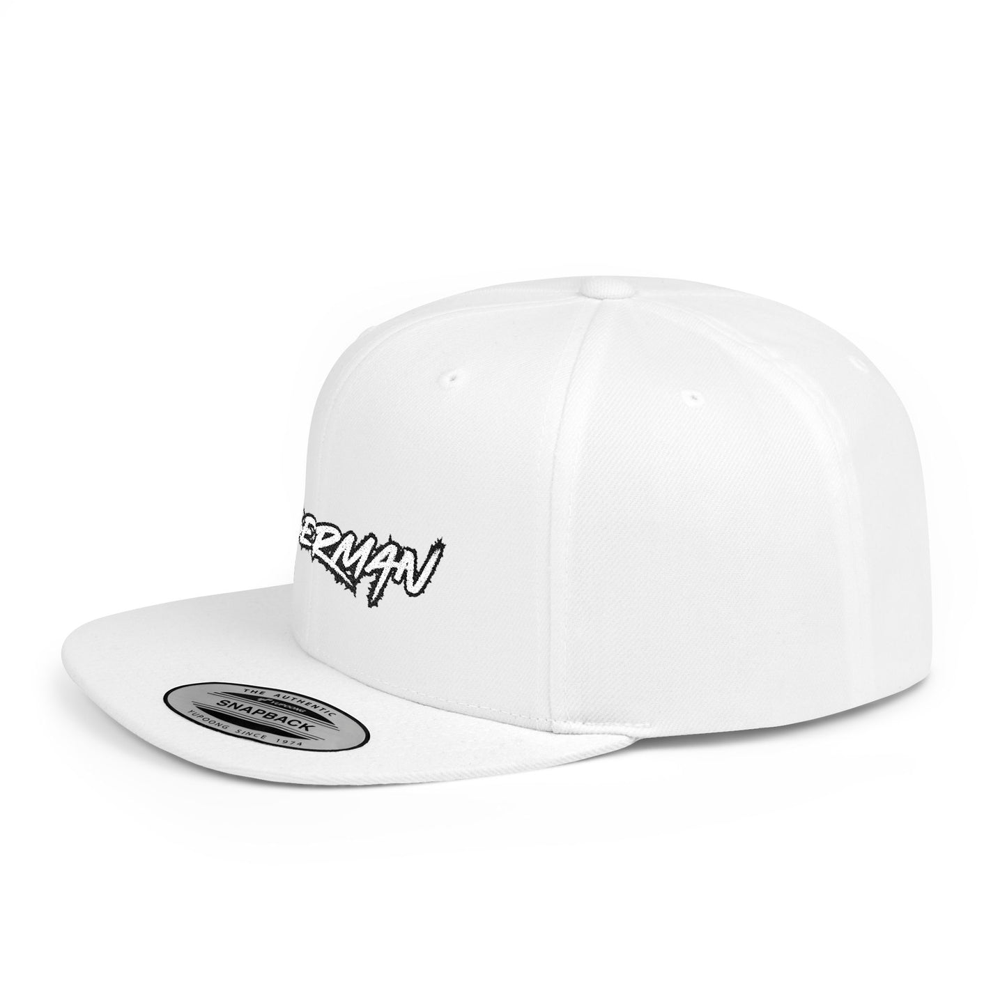 Doberman 3 Embroidered Flat Bill Snapback