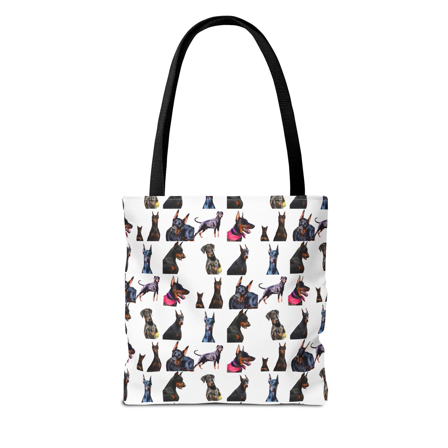 Edition 7 Doberman Model Pattern White Tote Bag