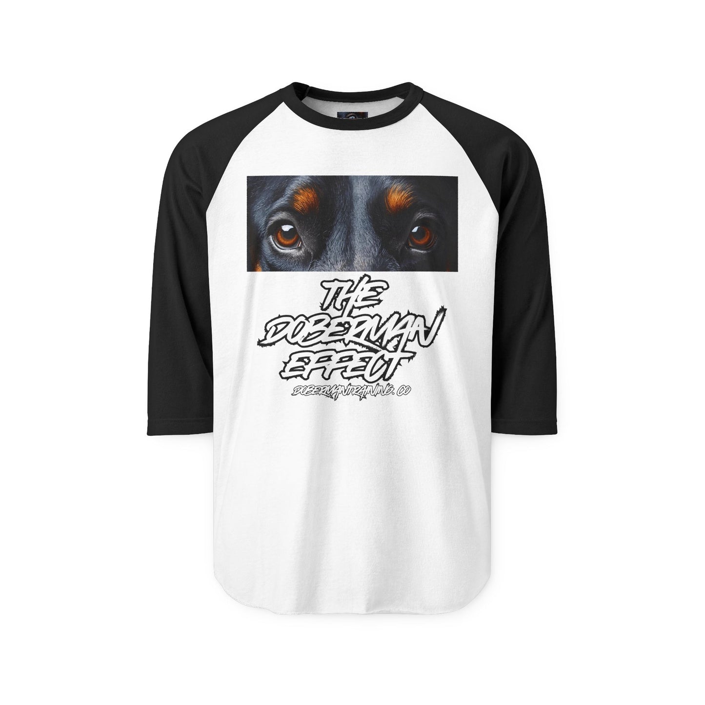 Doberman Effect 1 Unisex Three-Quarter Sleeve Raglan Shirt