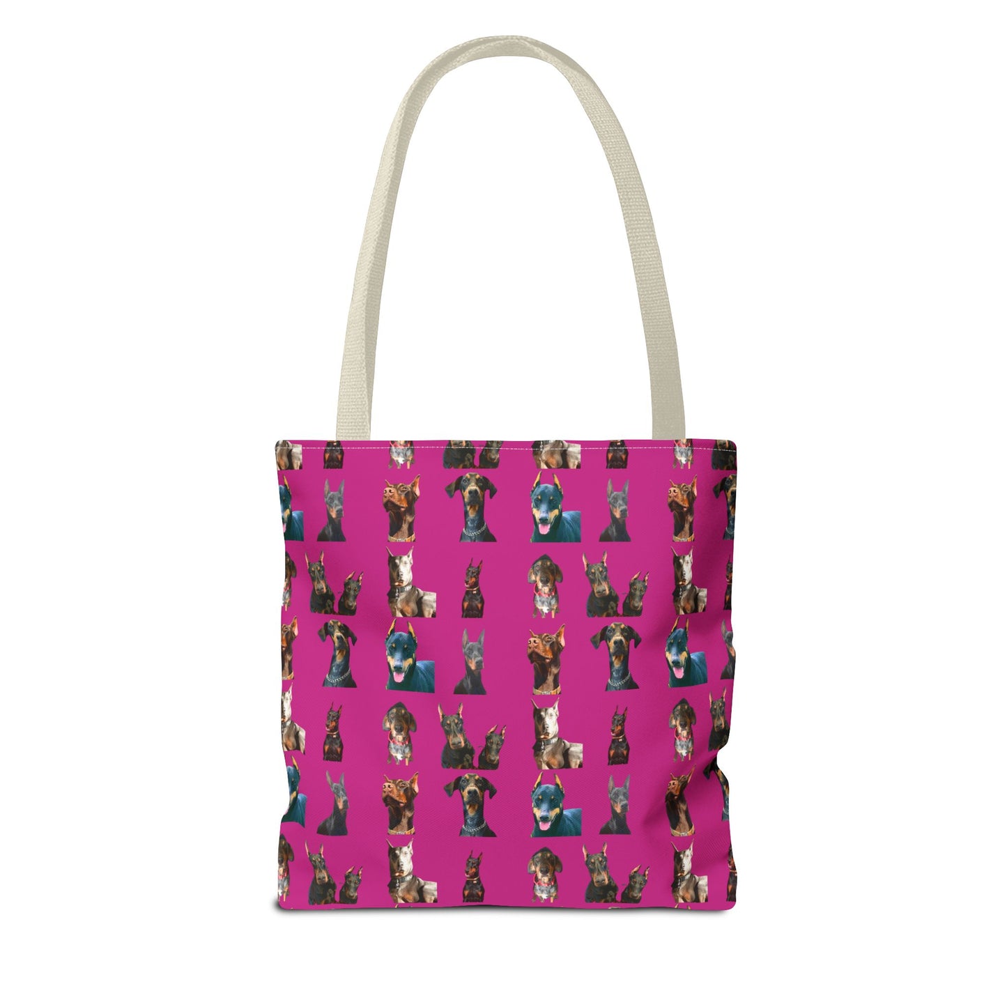 Edition 4 Doberman Model Pattern Pink Tote Bag