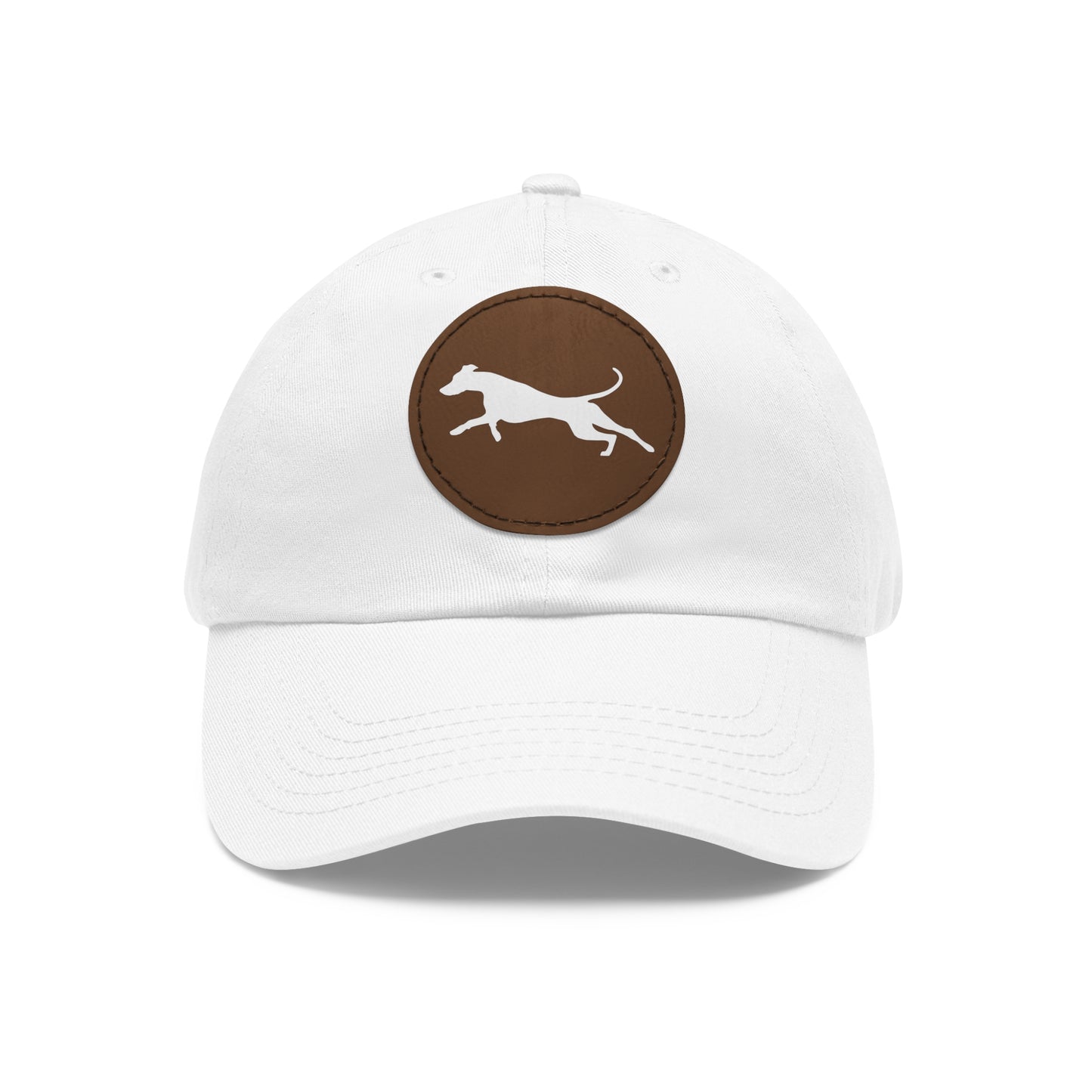 N 3 Dad Hat with Leather Patch (Round)