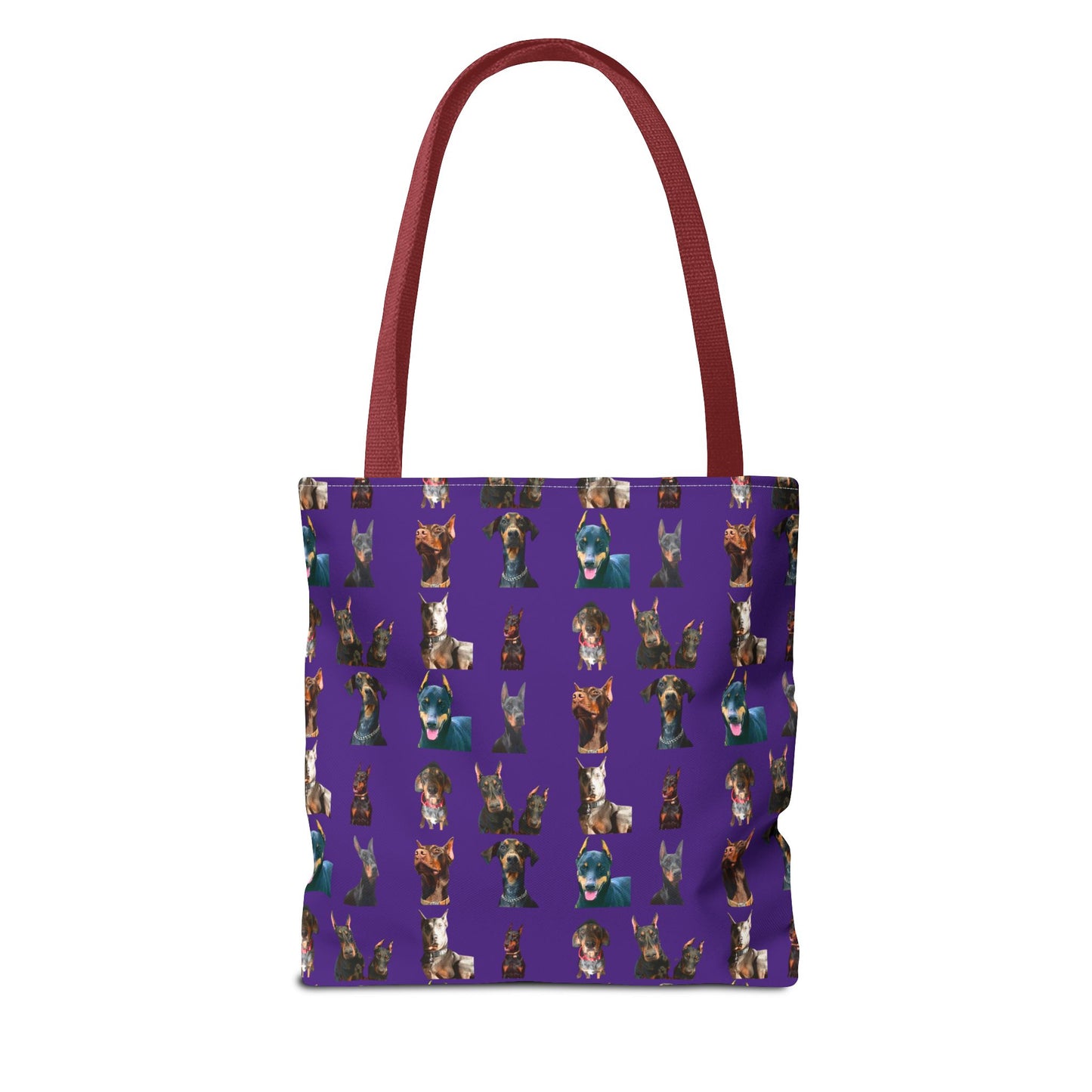 Edition 4 Doberman Model Pattern Purple Tote Bag