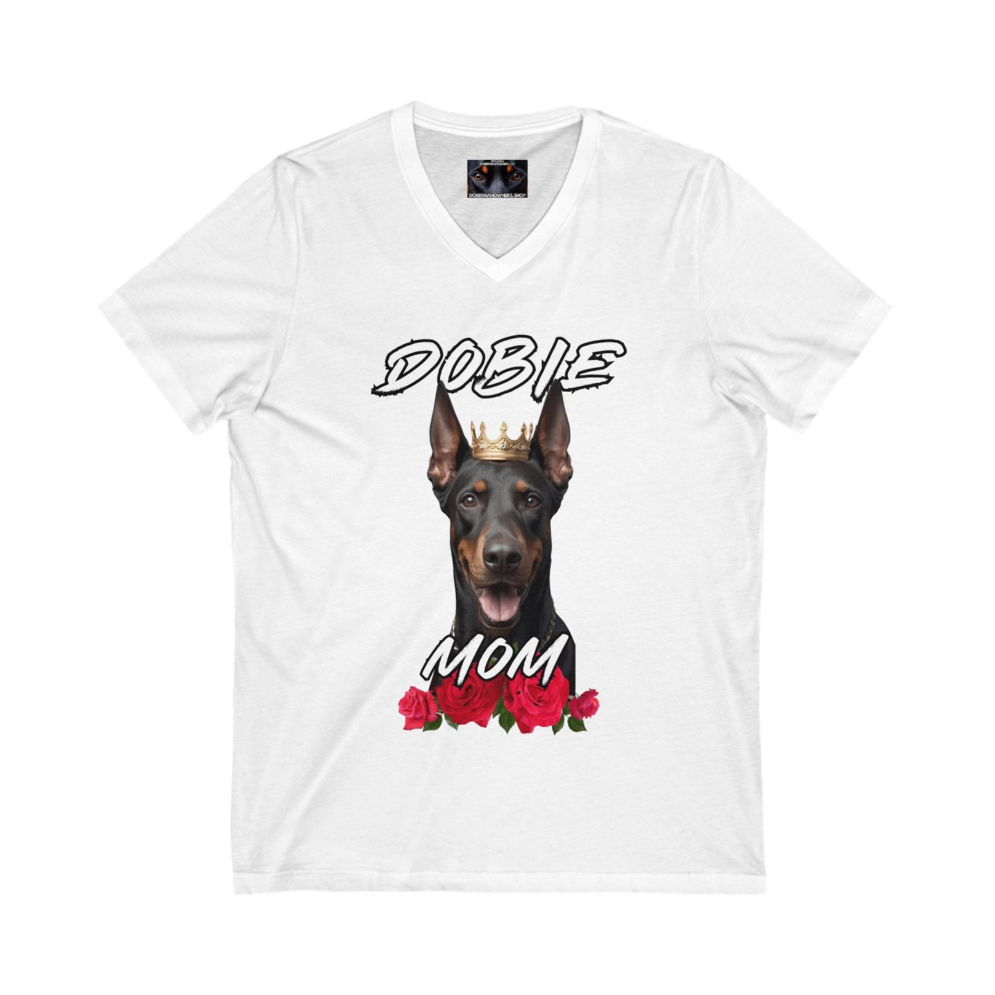Dobie Mom 1.1 Private Label Unisex Jersey Short Sleeve V-Neck Tee