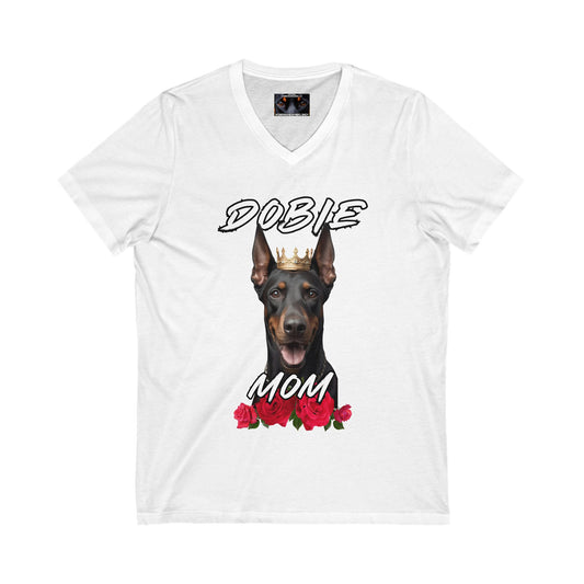 Dobie Mom 1.1 Private Label Unisex Jersey Short Sleeve V-Neck Tee