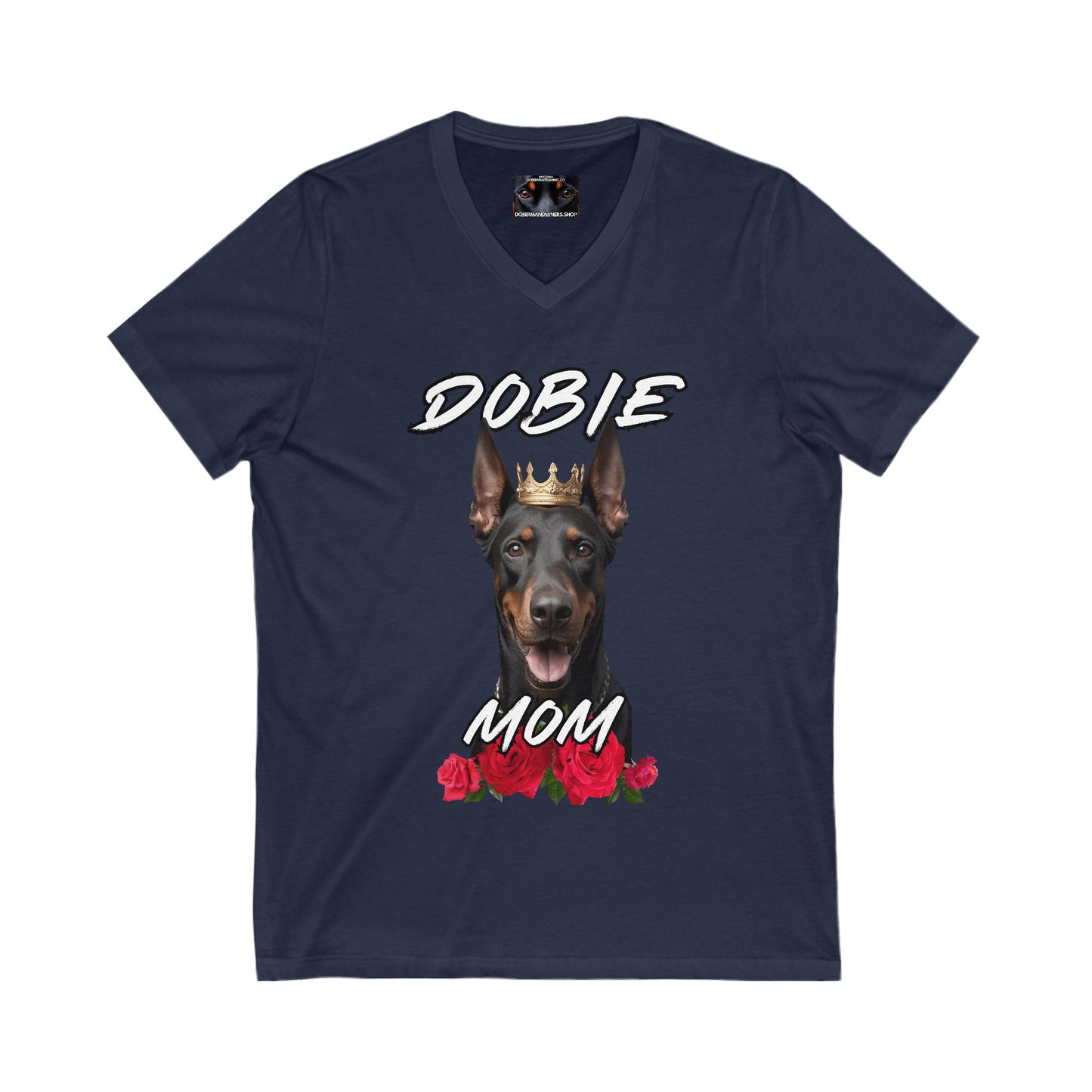 Dobie Mom 1.1 Private Label Unisex Jersey Short Sleeve V-Neck Tee