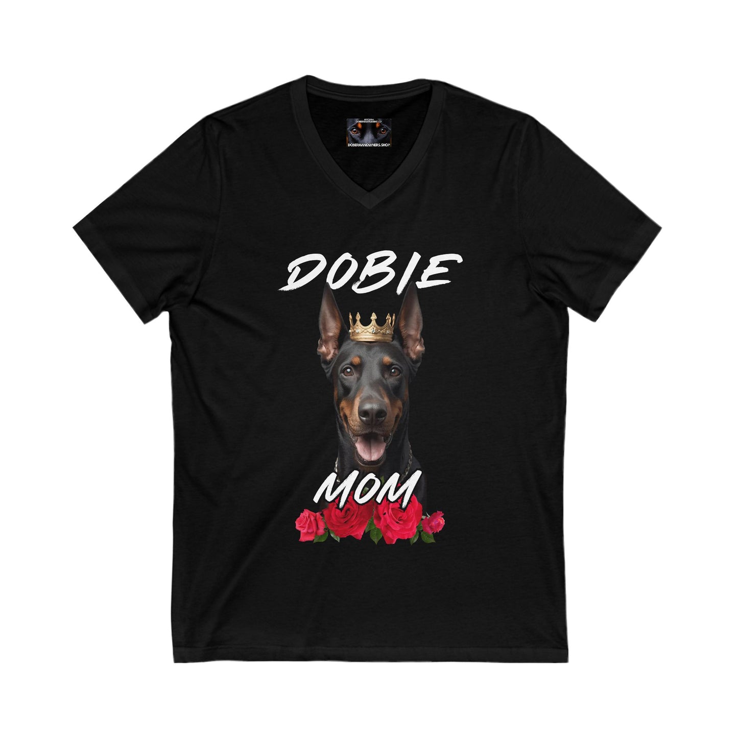 Dobie Mom 1.1 Private Label Unisex Jersey Short Sleeve V-Neck Tee