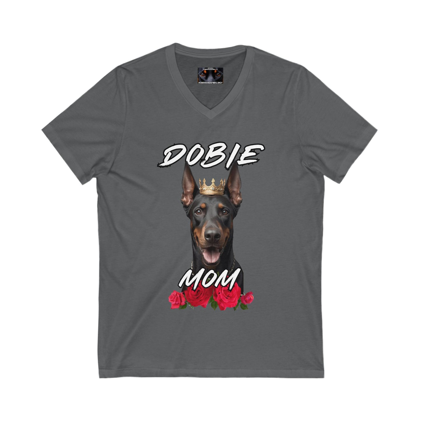 Dobie Mom 1.1 Private Label Unisex Jersey Short Sleeve V-Neck Tee