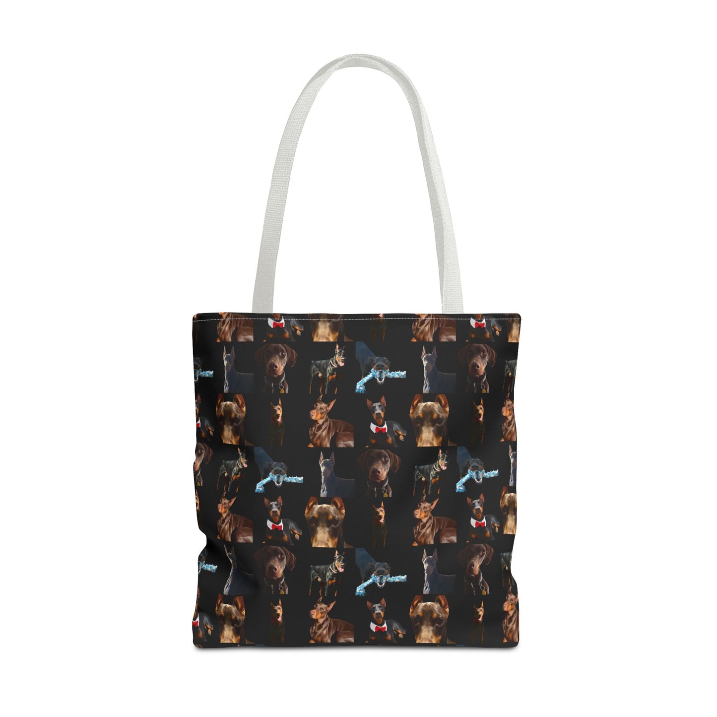 Edition 1 Doberman Model Pattern Black Tote Bag